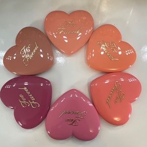 Six Too Faced Love Flush Blushes